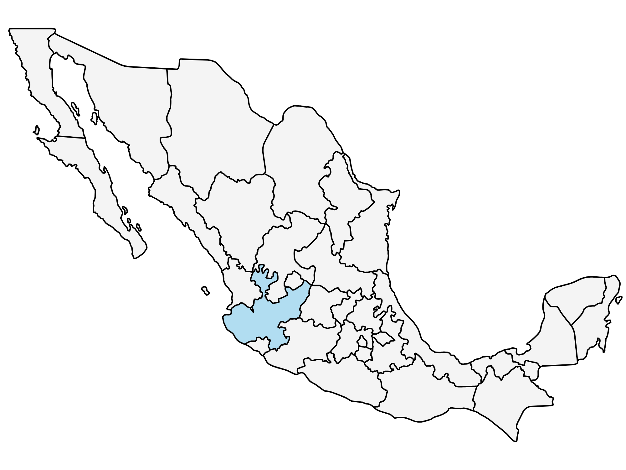 Mapa de presencia en Jalisco